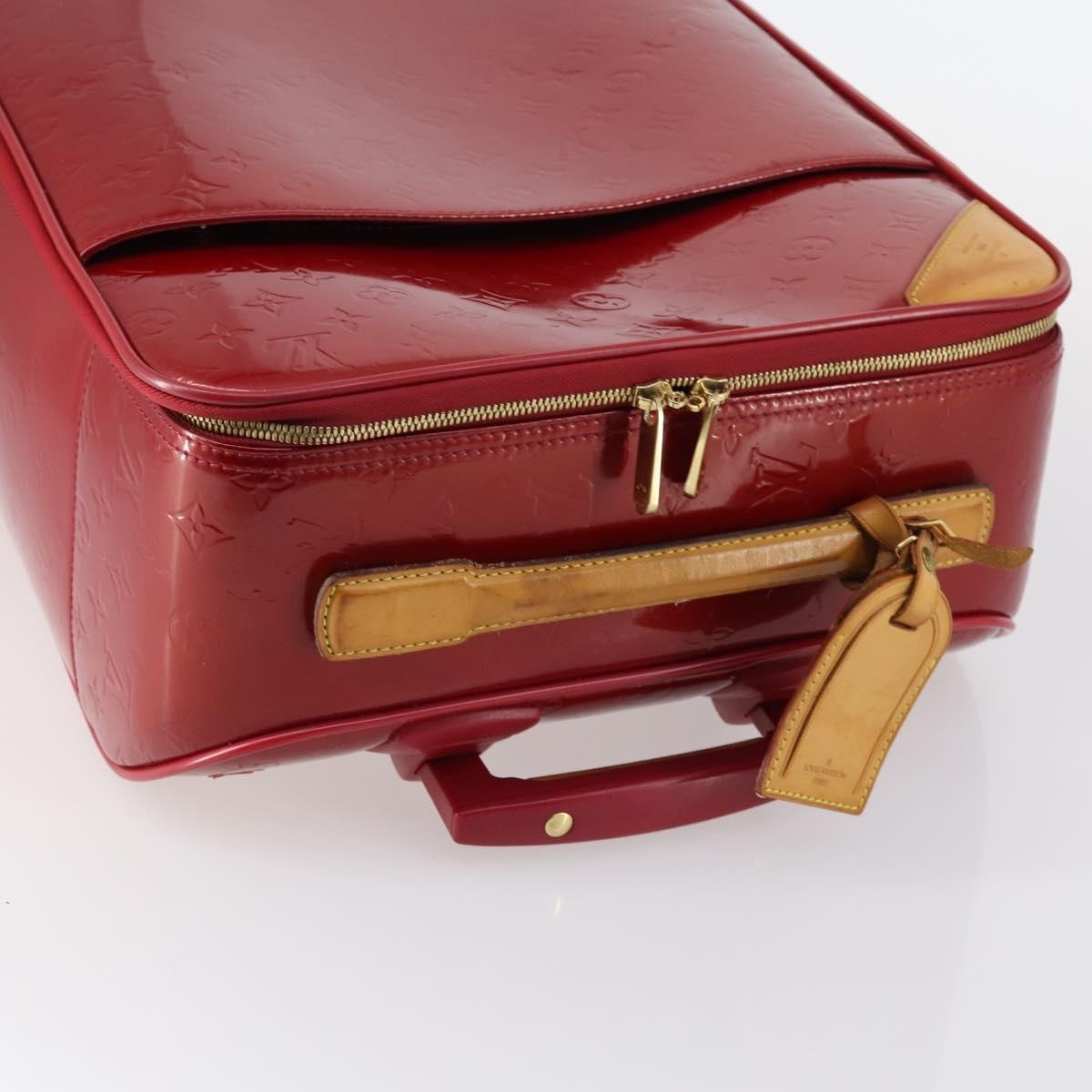 Louis Vuitton Pegase Luggage Monogram Vernis, RED, PATENT_LEATHER, Travel bag