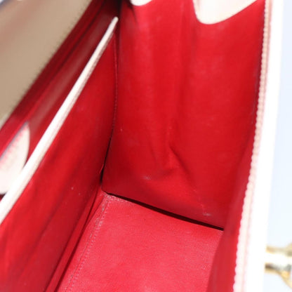 Celine Vintage Logo Top Handle Bag Leather, WHITE, LEATHER, Handbag