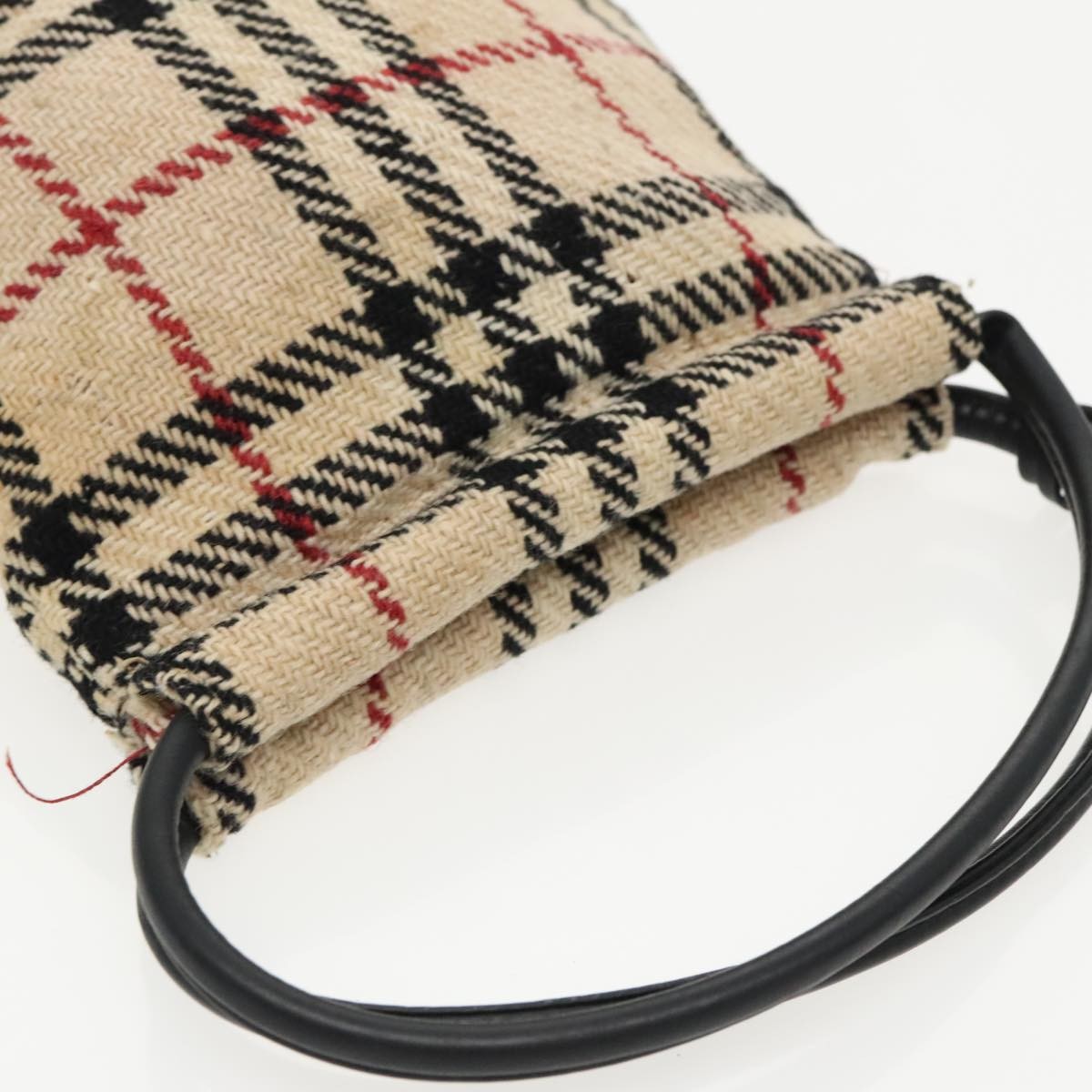 Burberry Nova check Pochette Canvas, BEIGE, CANVAS, Clutche & pouche