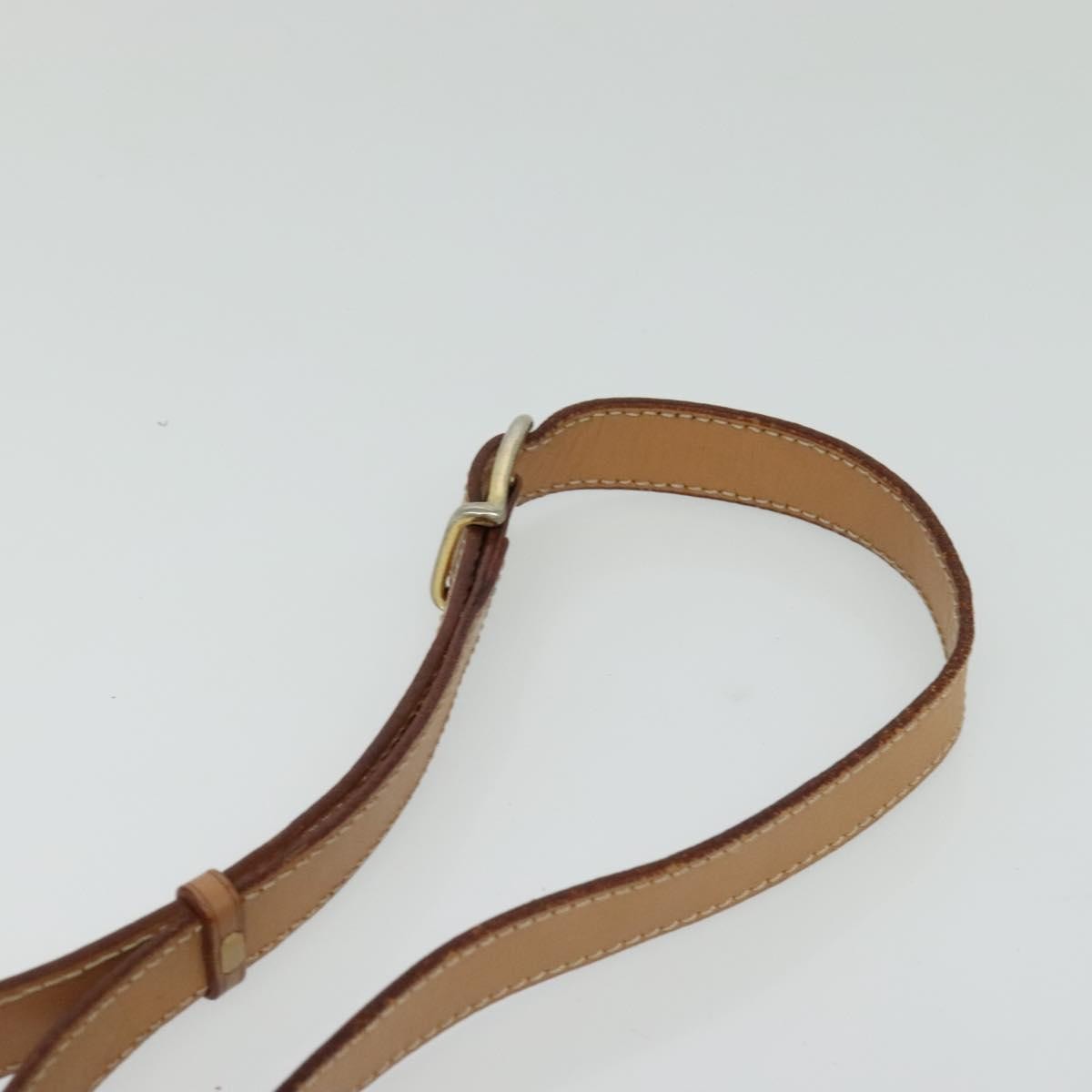 Celine Vintage Macadam Circle Logo Shoulder Bag Canvas and Leather, BROWN, CANVAS, Shoulder bag