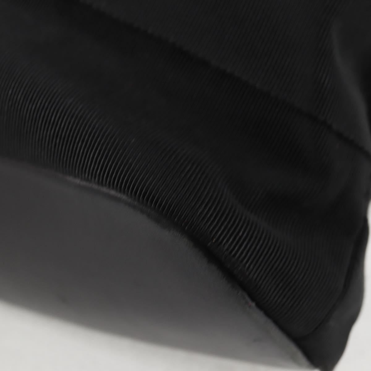 Salvatore Ferragamo Vala Shoulder Bag Nylon, BLACK, CANVAS, Shoulder bag