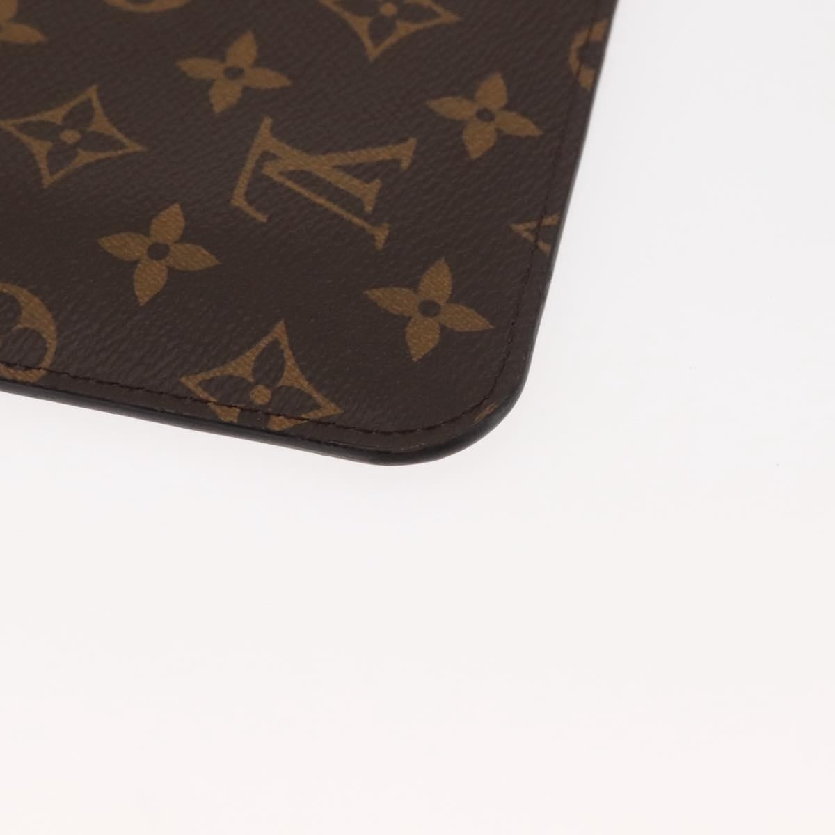 Louis Vuitton Neverfull Pochette Monogram Canvas, BROWN, CANVAS, Clutche & pouche