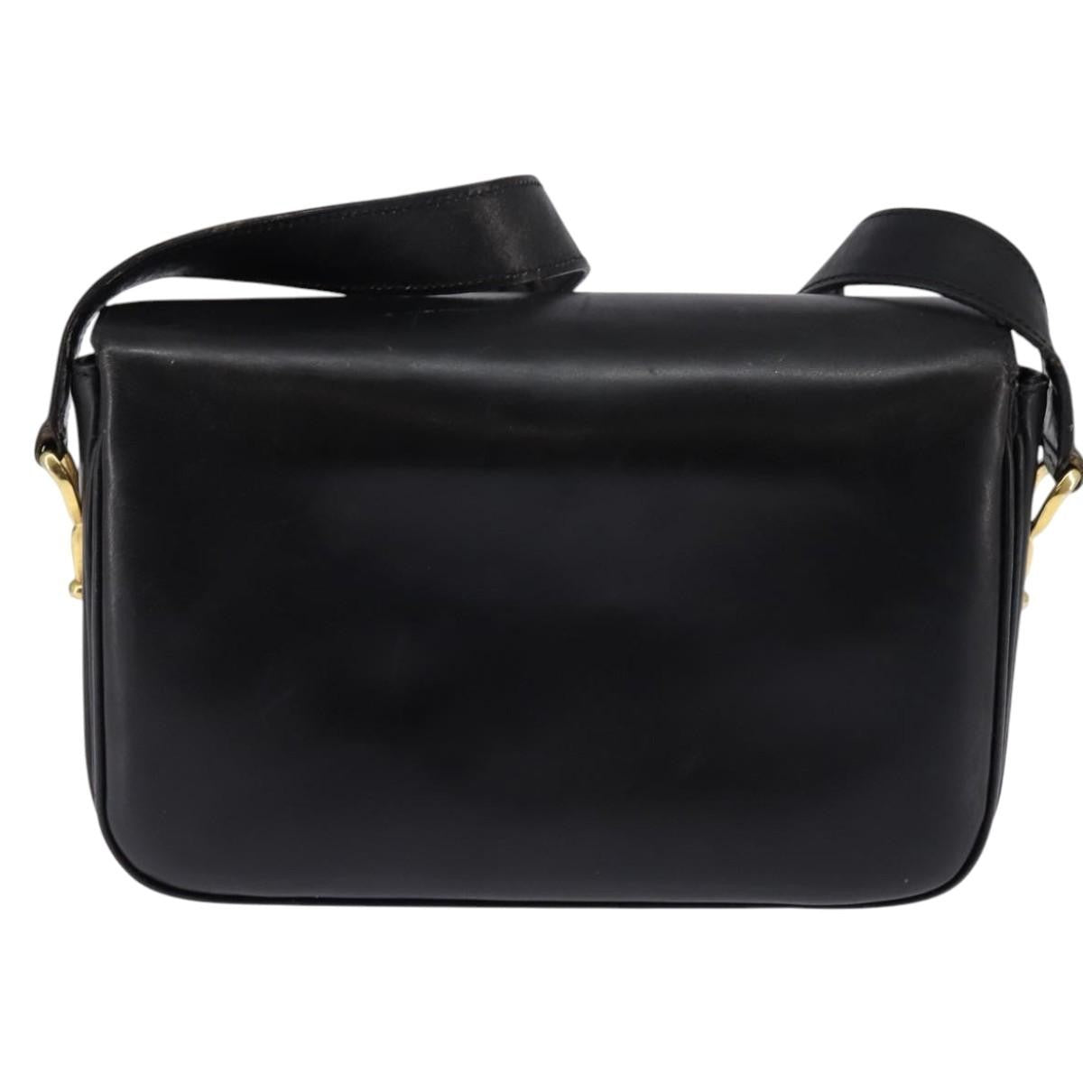 Celine Horse Carriage Shoulder bag Leather, BLACK, LEATHER, Shoulder bag