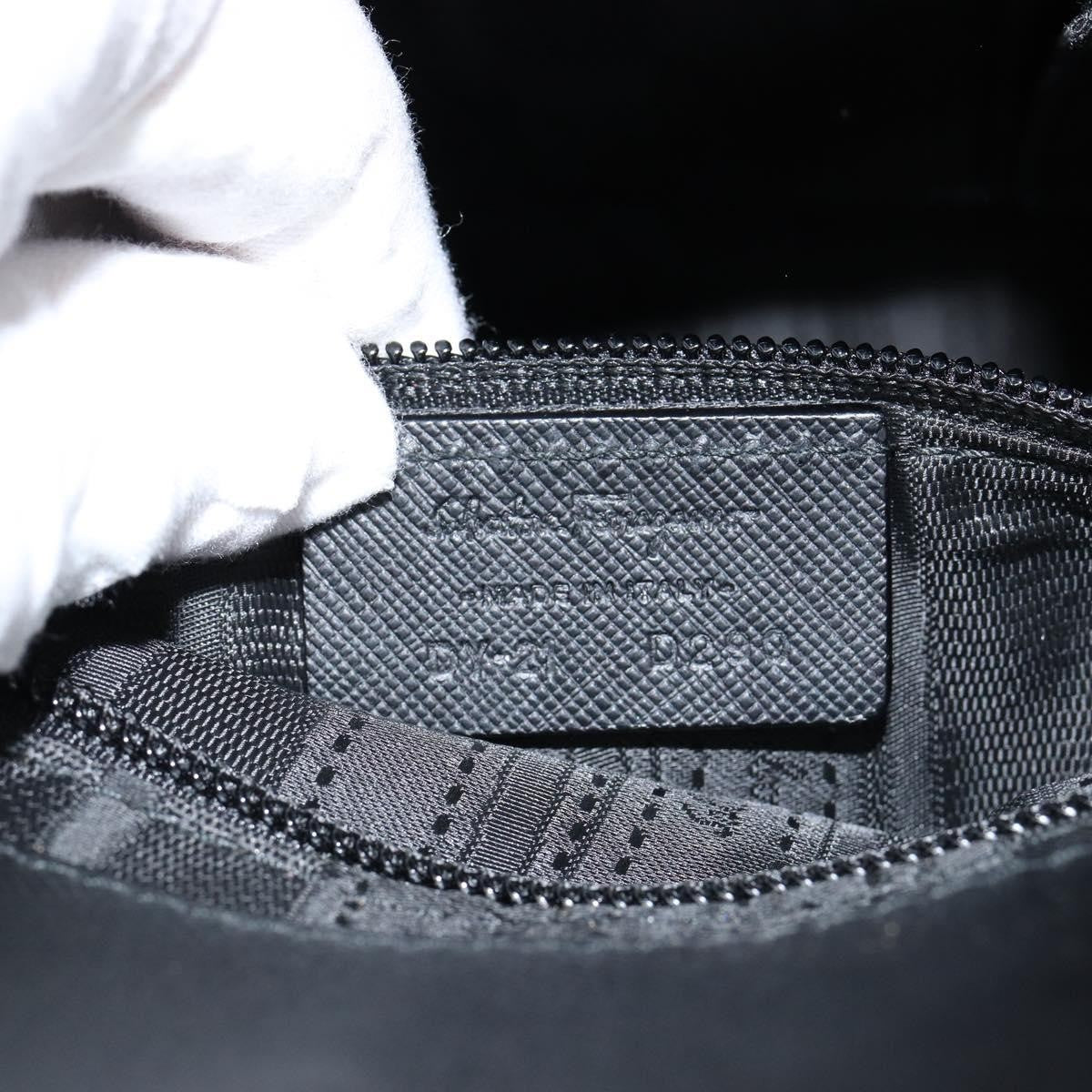 Salvatore Ferragamo Gancini handbag Leather, BLACK, LEATHER, Handbag