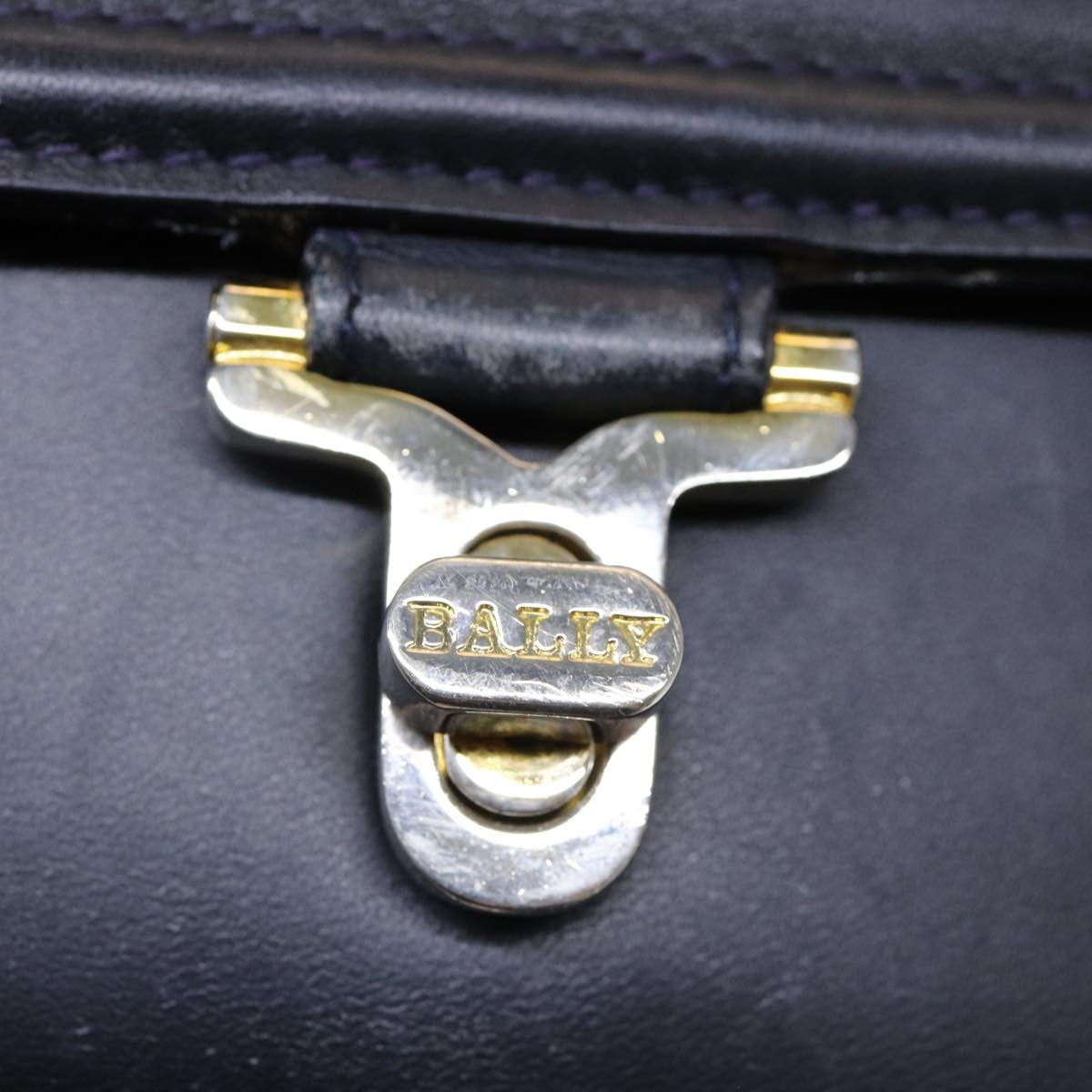 Bally Vintage Shoulder Bag Leather, Black, Leather, Shoulder Bag