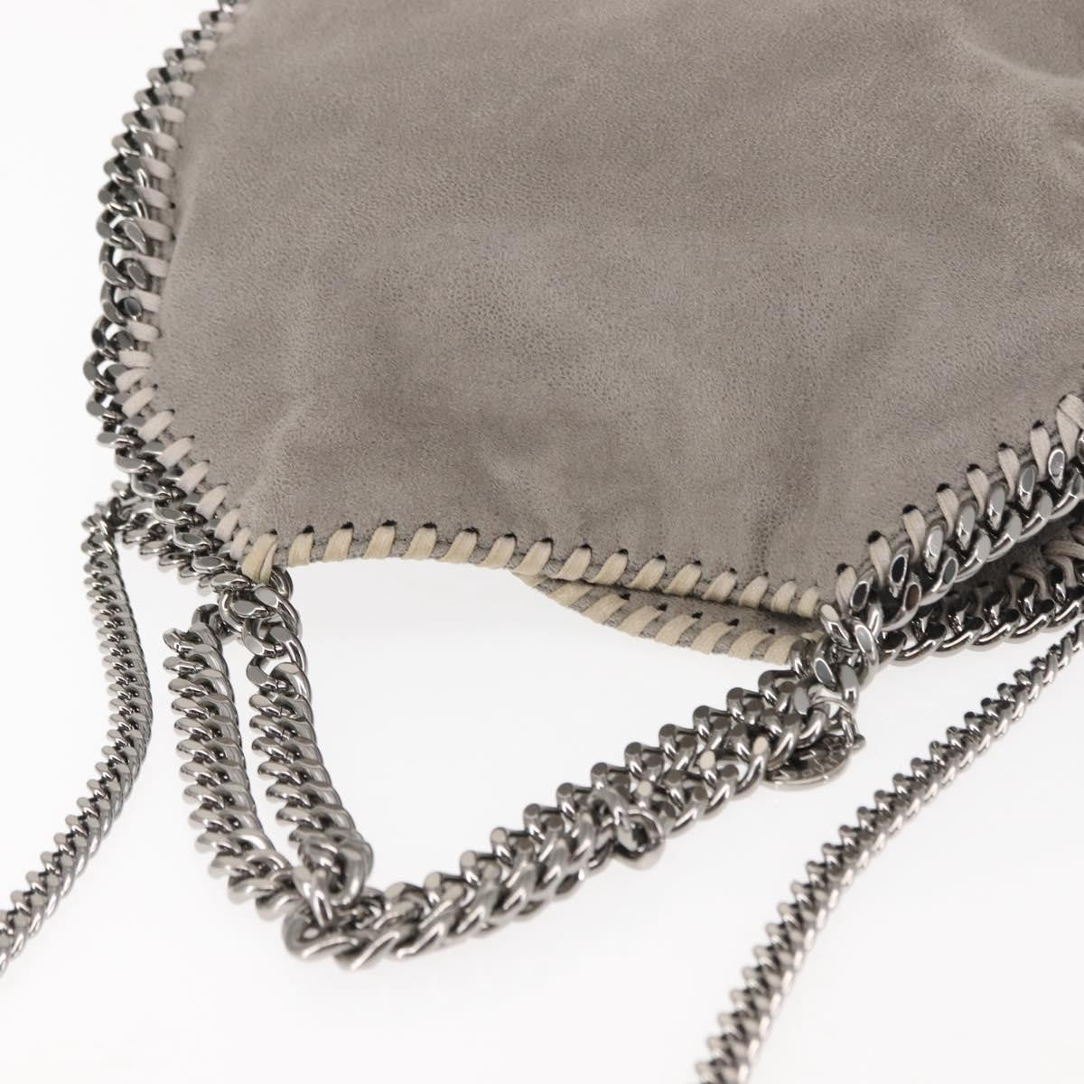 Stella McCartney Falabella Fold Over Crossbody Bag Suede, GRAY, SUEDE, Crossbody bag