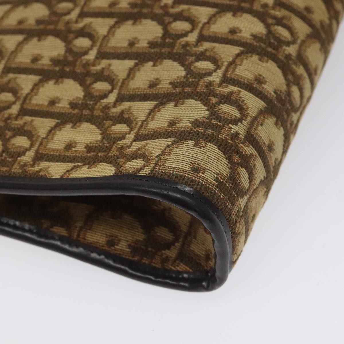 Christian Dior Vintage Trotter Shoulder Bag Canvas, BROWN, CANVAS, Shoulder bag