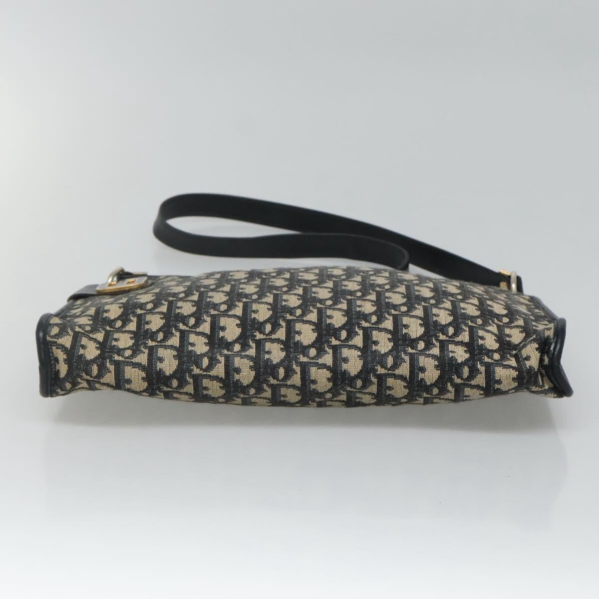Christian Dior Vintage CD trotter Shoulder bag Canvas, NAVY, CANVAS, Shoulder bag