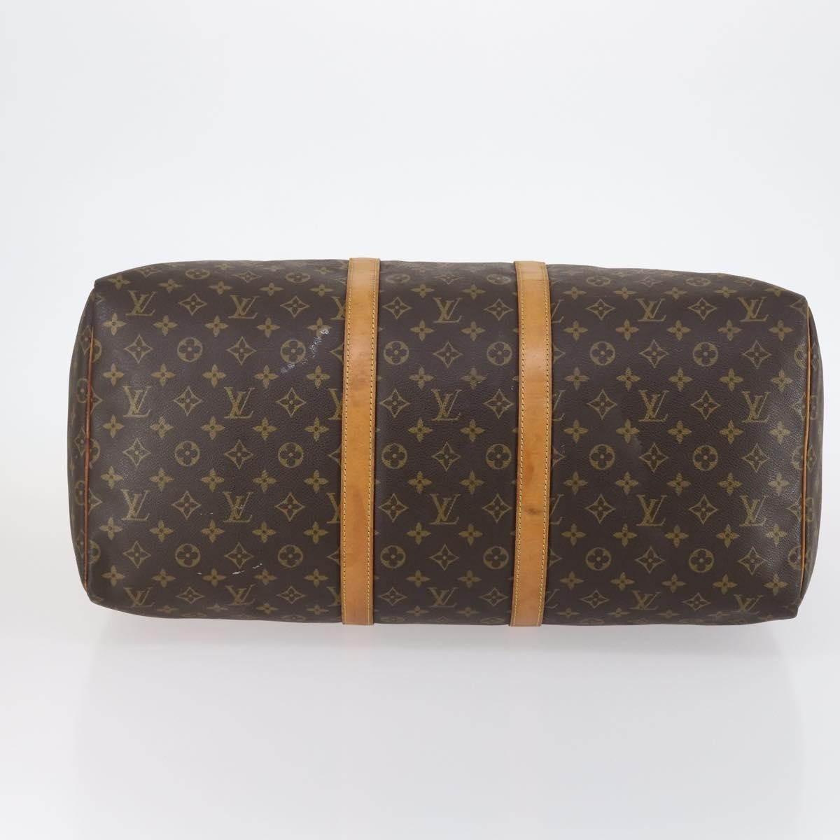 Louis Vuitton Keepall Bag Monogram Canvas, BROWN, CANVAS, Handbag