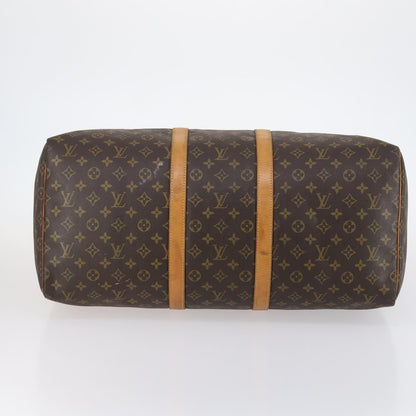 Louis Vuitton Keepall Bag Monogram Canvas, BROWN, CANVAS, Handbag