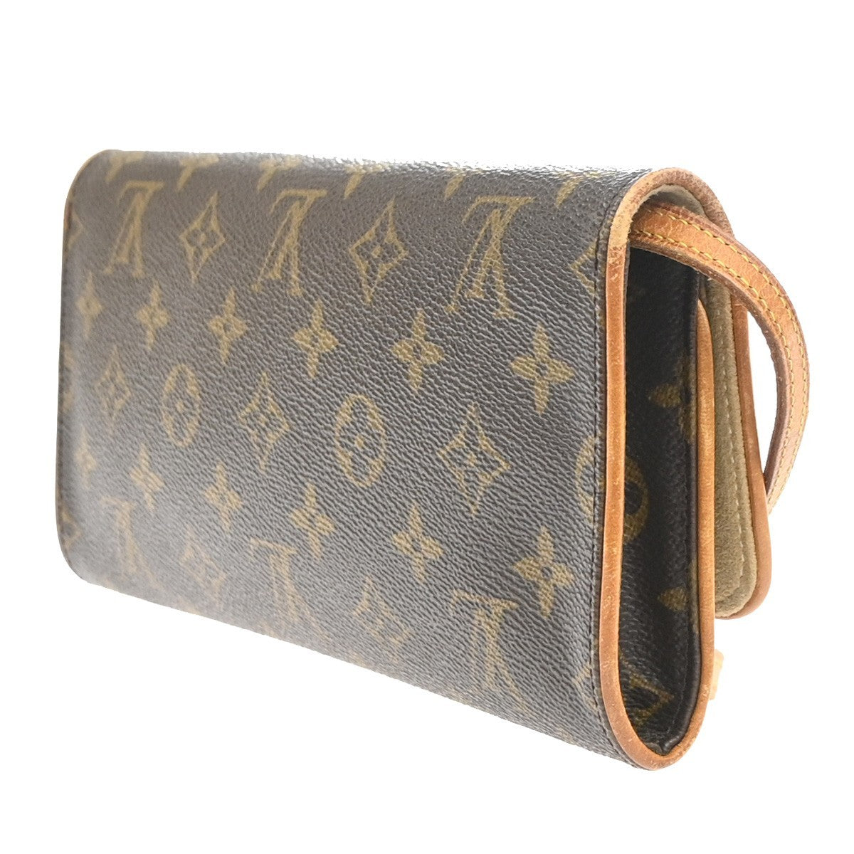 Louis Vuitton Twin Handbag Monogram Canvas, Brown, Canvas, Clutch