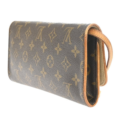 Louis Vuitton Twin Handbag Monogram Canvas, Brown, Canvas, Clutch