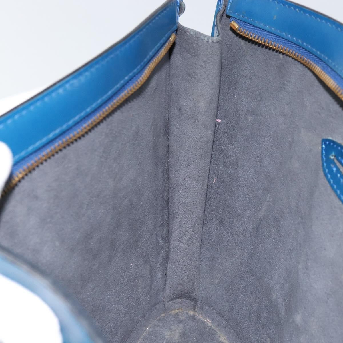 Louis Vuitton Saint Jacques Handbag Epi Leather, BLUE, LEATHER, Handbag