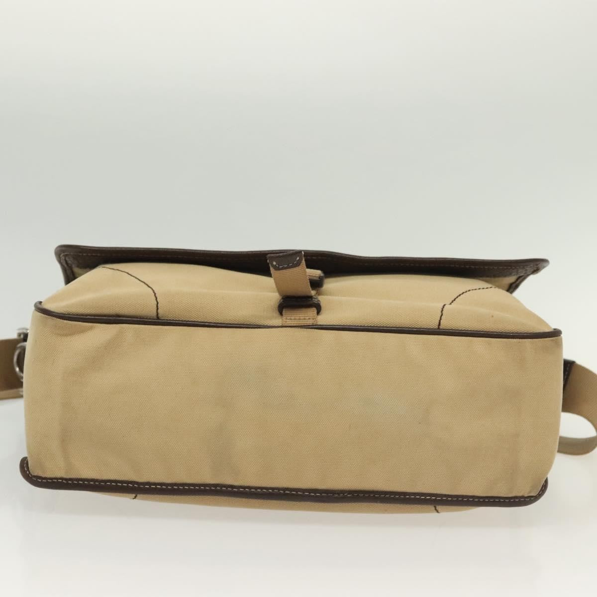Prada Vintage Shoulder Bag Canvas, BEIGE, CANVAS, Shoulder bag