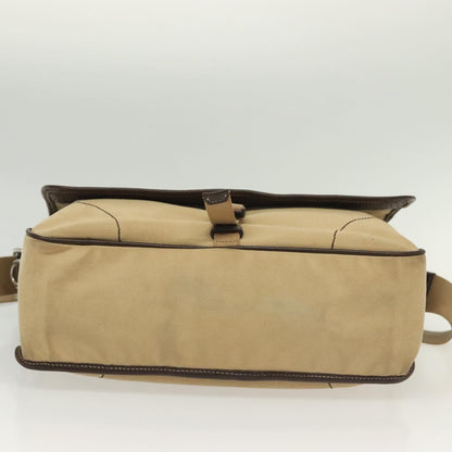 Prada Vintage Shoulder Bag Canvas, BEIGE, CANVAS, Shoulder bag