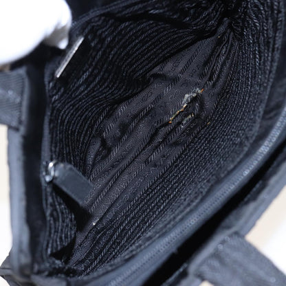 Prada Bowling Shoulder Bag Tessuto, BLACK, NYLON, Shoulder bag