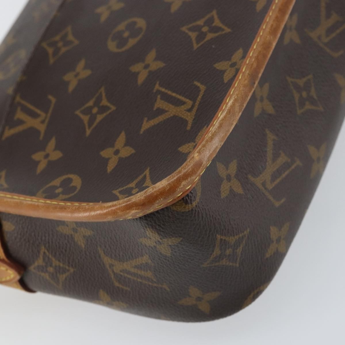 Louis Vuitton Sologne Handbag Monogram Canvas, BROWN, CANVAS, Shoulder bag