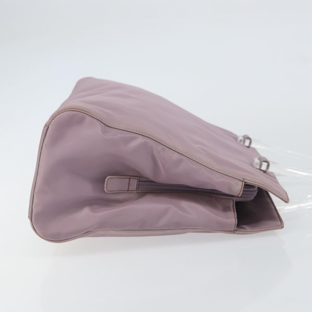 Prada Resin Handle Tote Tessuto, PURPLE, NYLON, Tote bag