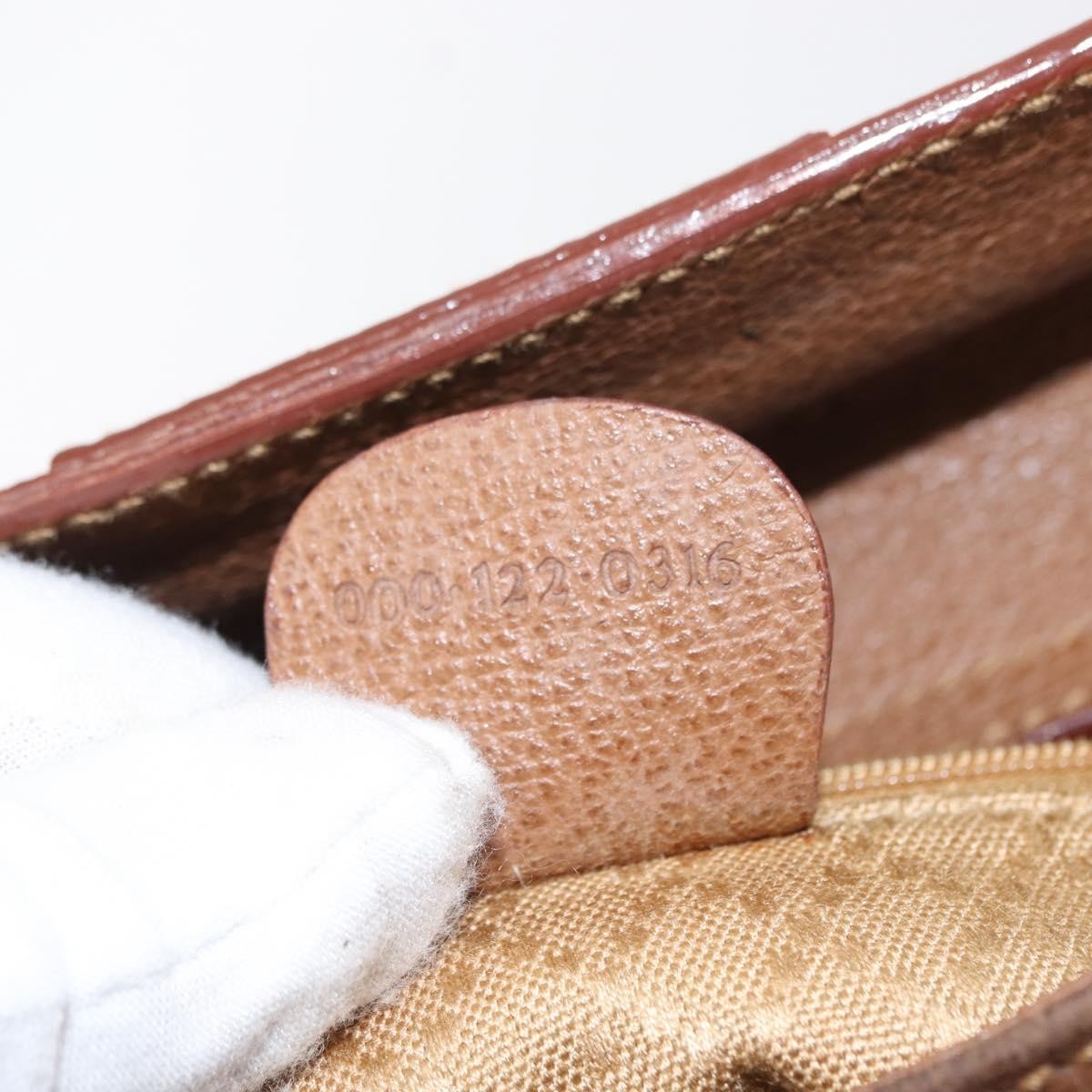 Gucci Vintage Bamboo Front Pocket Tote Suede, BROWN, SUEDE, Tote bag