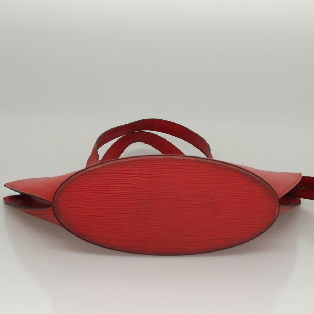 Louis Vuitton Saint Jacques Handbag Epi Leather, RED, LEATHER, Shoulder bag