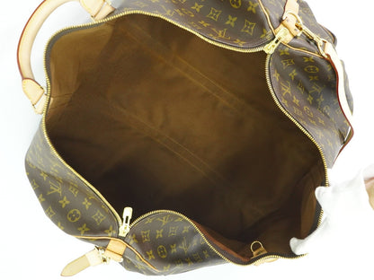 Louis Vuitton Keepall Bandouliere Bag Monogram Canvas, BROWN, CANVAS, Travel bag