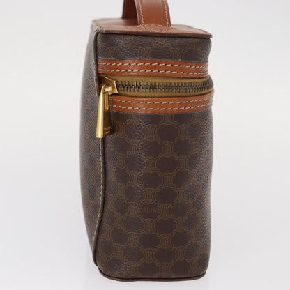 Celine Macadam Vanity Bag Canvas, BROWN, CANVAS, Handbag