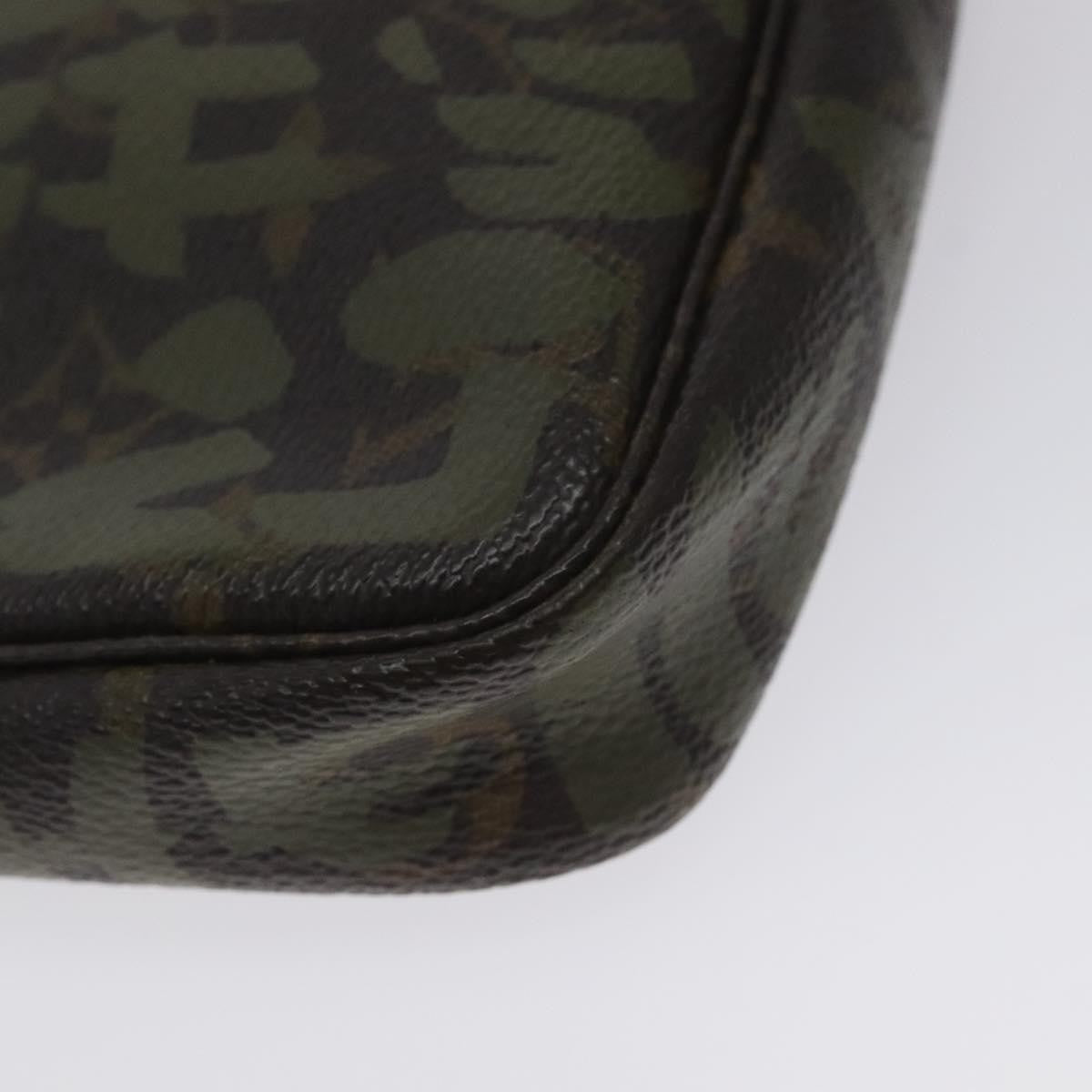 Louis Vuitton Pochette Accessoires Limited Edition Monogram Graffiti, KHAKI, CANVAS, Clutche & pouche
