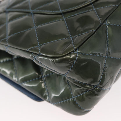 Chanel Reissue 2.55 Flap Bag Quilted Patent, GREEN, PATENT_LEATHER, Shoulder bag