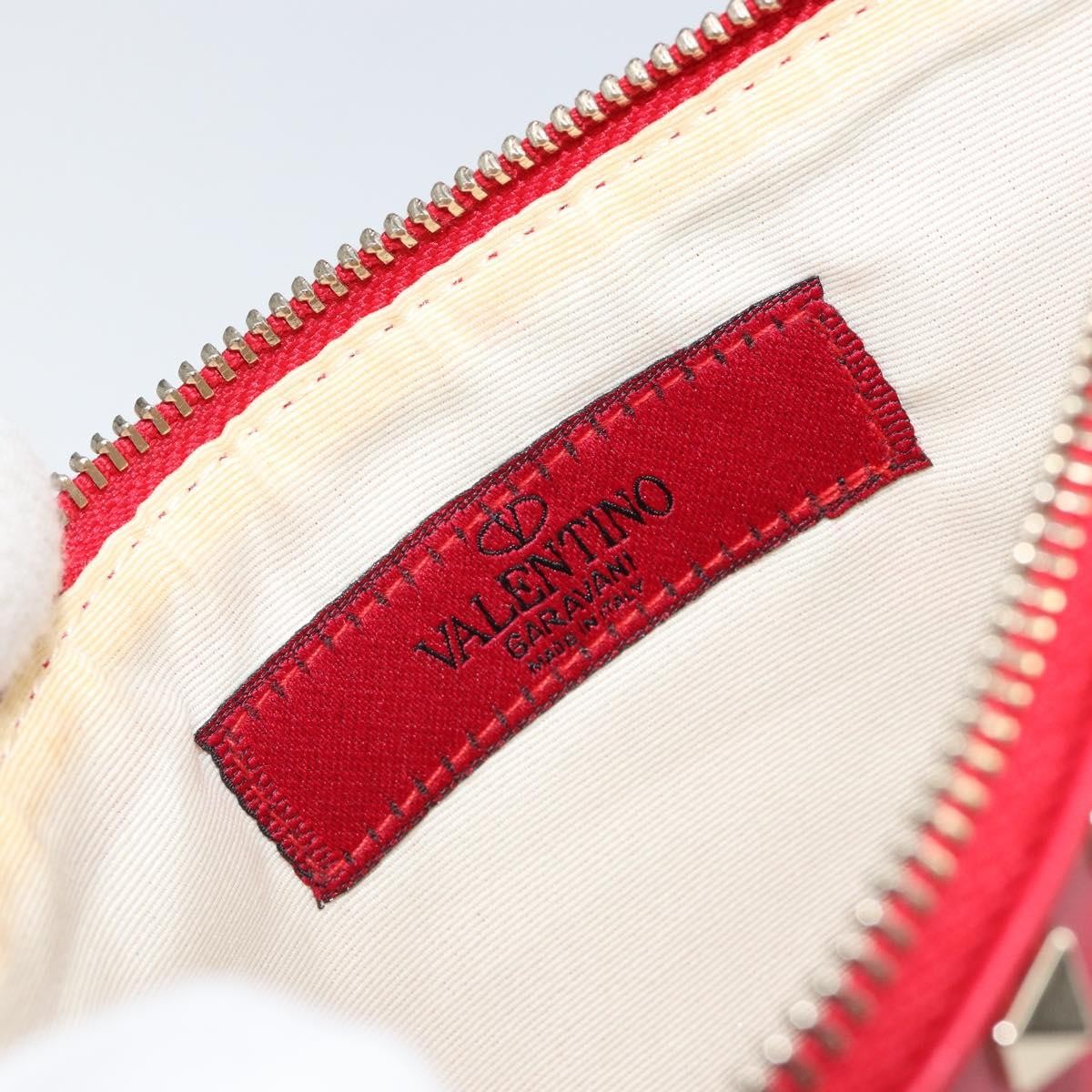 Valentino Garavani Rockstud Pouch Leather, PINK, LEATHER, Clutche & pouche