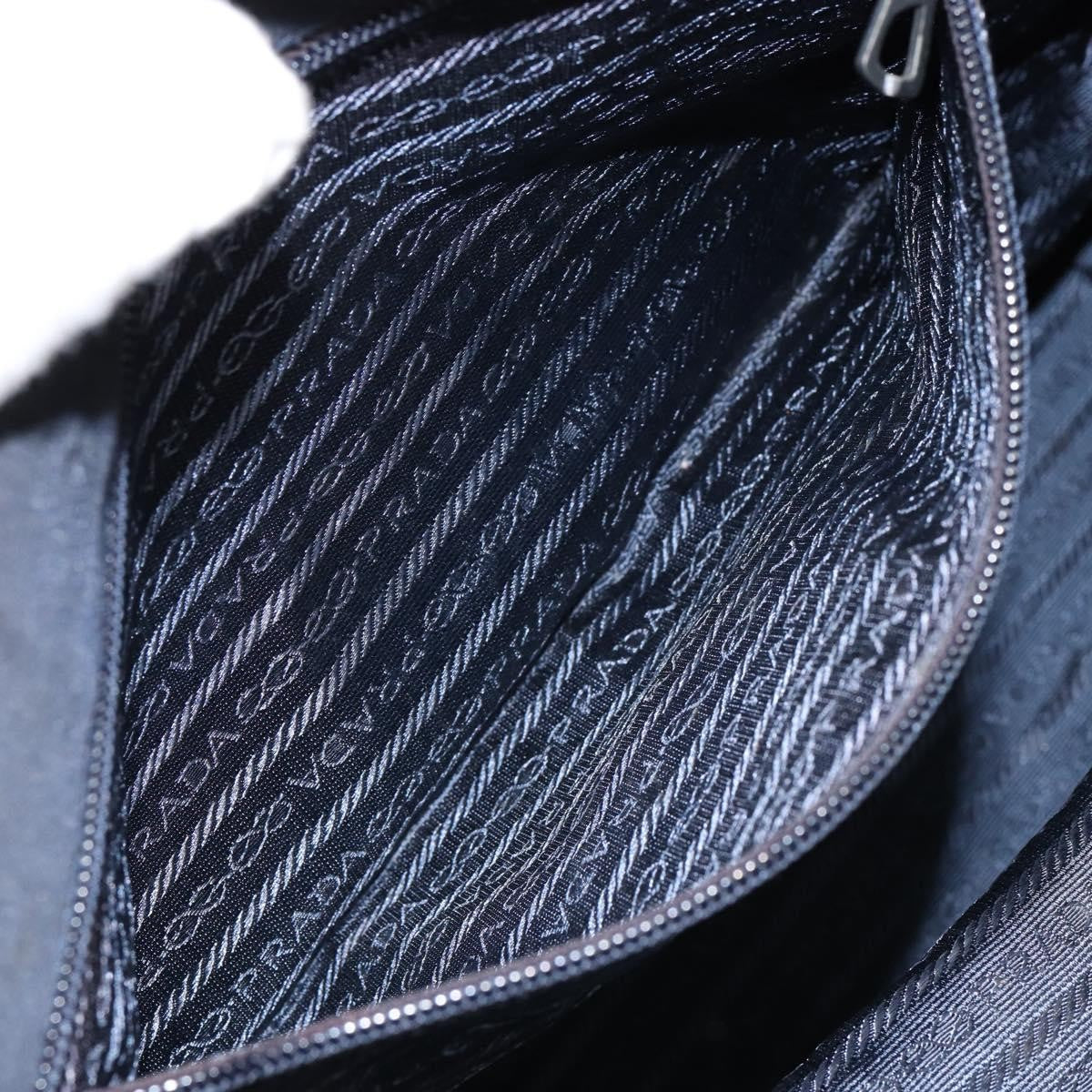 Prada Metal Handles Tote Tessuto, BLACK, NYLON, Tote bag