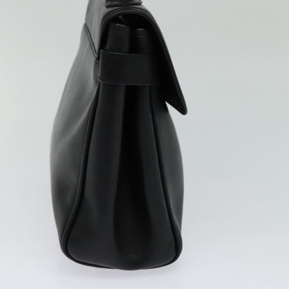 Burberry Vintage Handbag Leather, BLACK, LEATHER, Handbag