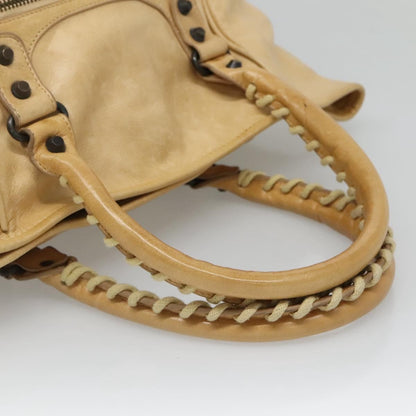 Balenciaga Classic Studs Sunday Tote Leather, BEIGE, LEATHER, Tote bag