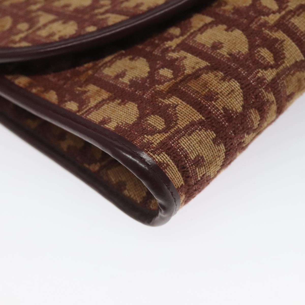 Christian Dior Vintage Trotter Flap Shoulder Bag Canvas, RED, CANVAS, Shoulder bag