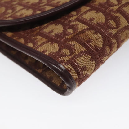 Christian Dior Vintage Trotter Flap Shoulder Bag Canvas, RED, CANVAS, Shoulder bag