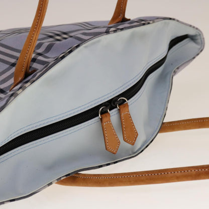 Burberry Nova Check Tote Nylon, BLUE, NYLON, Tote bag