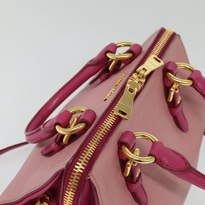 Miu Miu Madras Bowler Bag Leather, PINK, LEATHER, Handbag