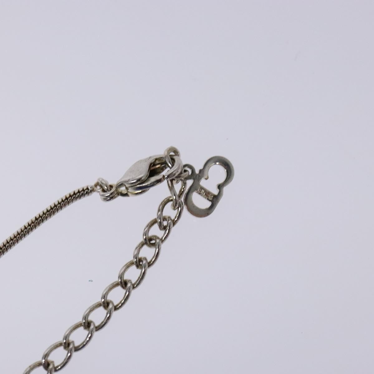 Christian Dior CD Logo necklace Metal, SILVER, METAL, Necklace