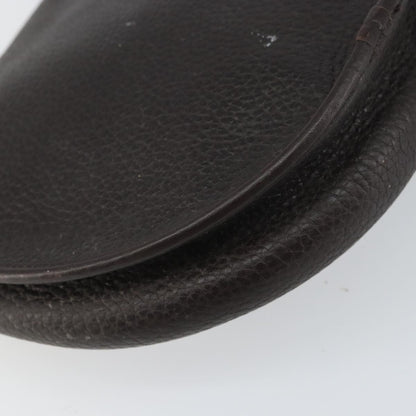 Christian Dior Vintage CD Flap Shoulder Bag Leather, BROWN, LEATHER, Shoulder bag