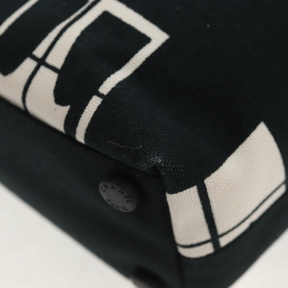 Chanel Coco Window Tote Printed Canvas, BLACK, CANVAS, Tote bag