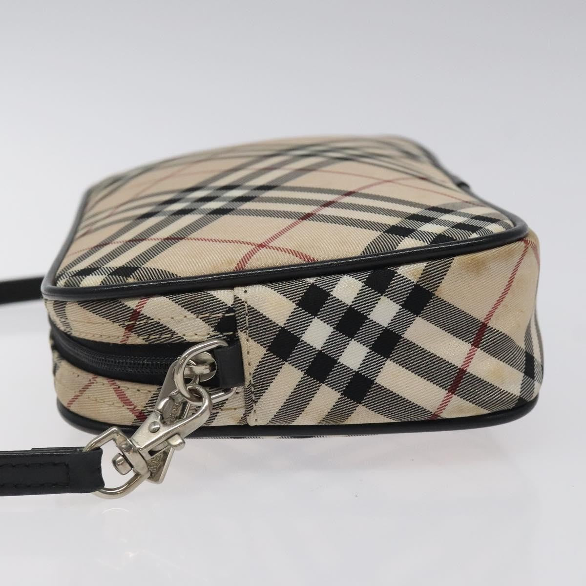 Burberry Nova check Pochette Canvas, BEIGE, NYLON, Clutche & pouche
