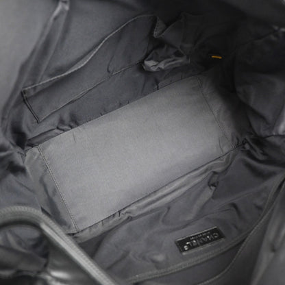 Chanel Biarritz Pocket Tote Quilted Coated Canvas, BLACK, CANVAS, Tote bag