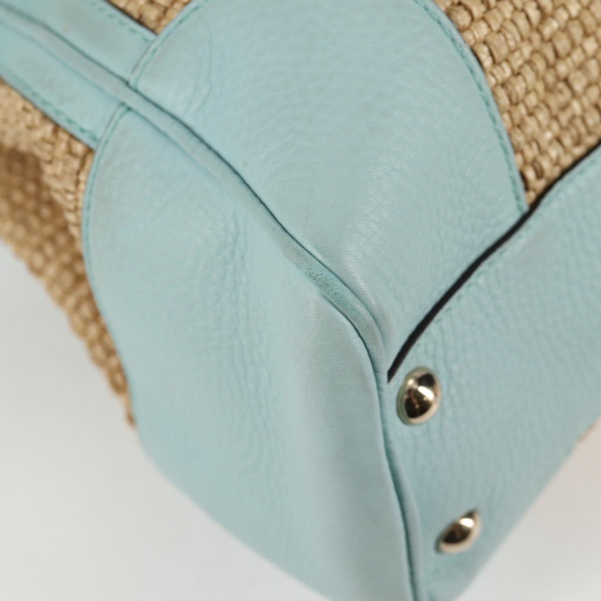 Gucci Bamboo Shopper Tote Straw, BEIGE, WICKER, Tote bag