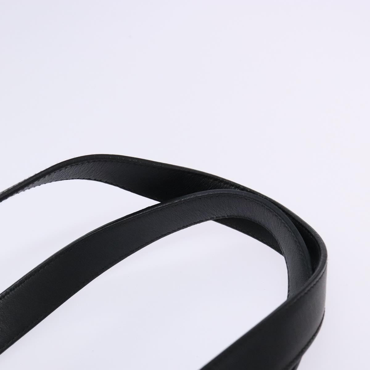 Salvatore Ferragamo Gancini Tote PVC Leather, BLACK, PVC, Tote bag