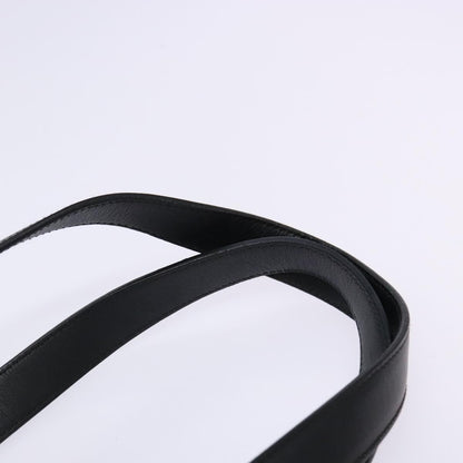 Salvatore Ferragamo Gancini Tote PVC Leather, BLACK, PVC, Tote bag