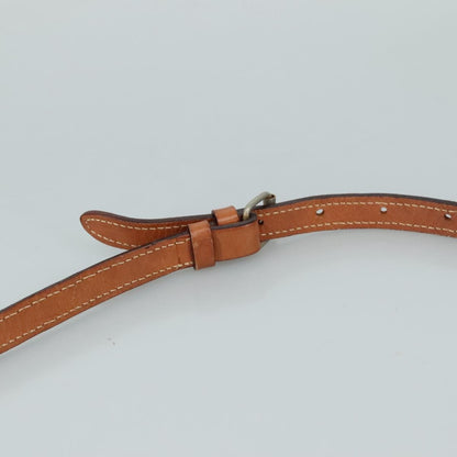 Celine Macadam Shoulder Bag Leather, BEIGE, LEATHER, Shoulder bag