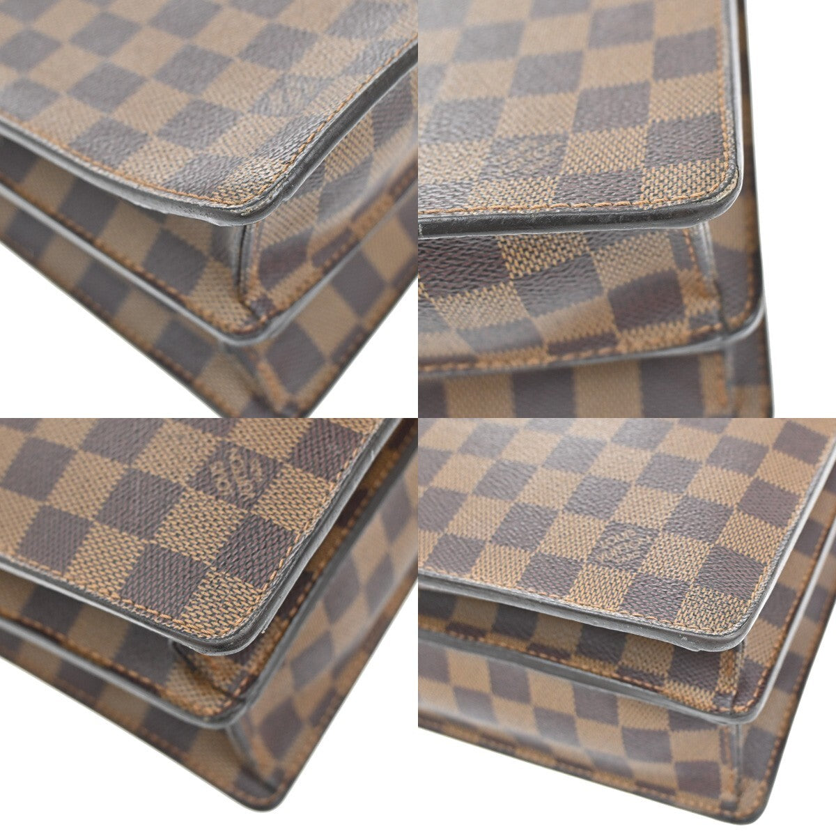 Louis Vuitton Altona Bag Damier, BROWN, CANVAS, Handbag