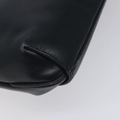 Gucci Vintage Shoulder Bag Leather, NAVY, LEATHER, Shoulder bag