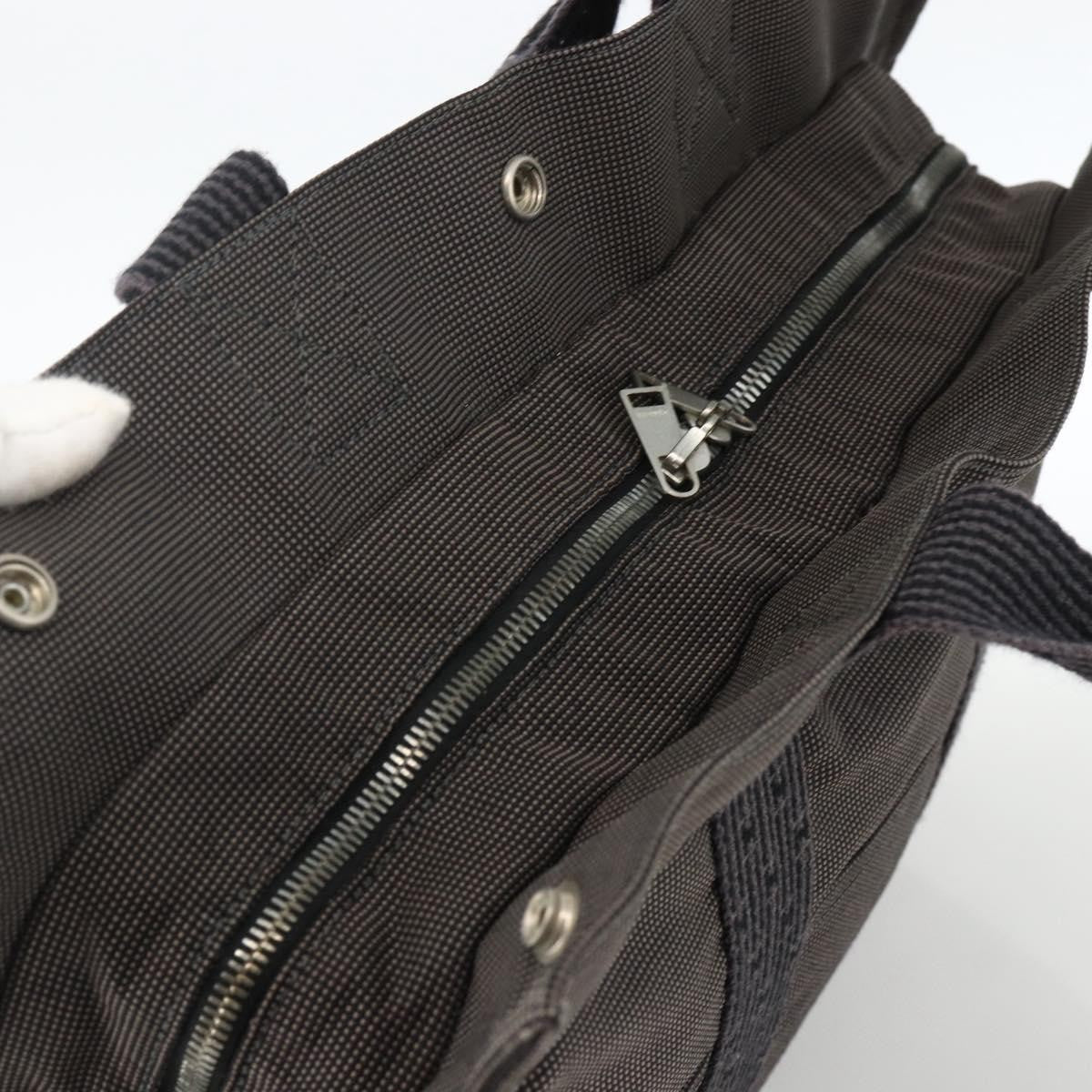 Hermes Fourre-tout Herline Canvas, Gray, Canvas, Tote Bag