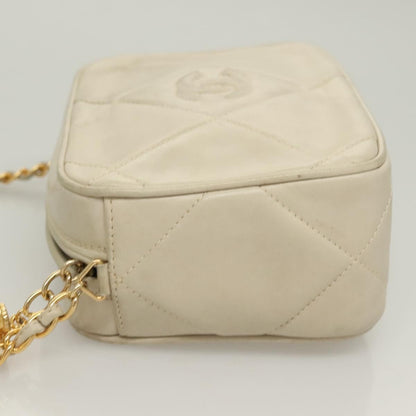 Chanel Camera CC Tassel Bag Leather, BEIGE, LEATHER, Crossbody bag