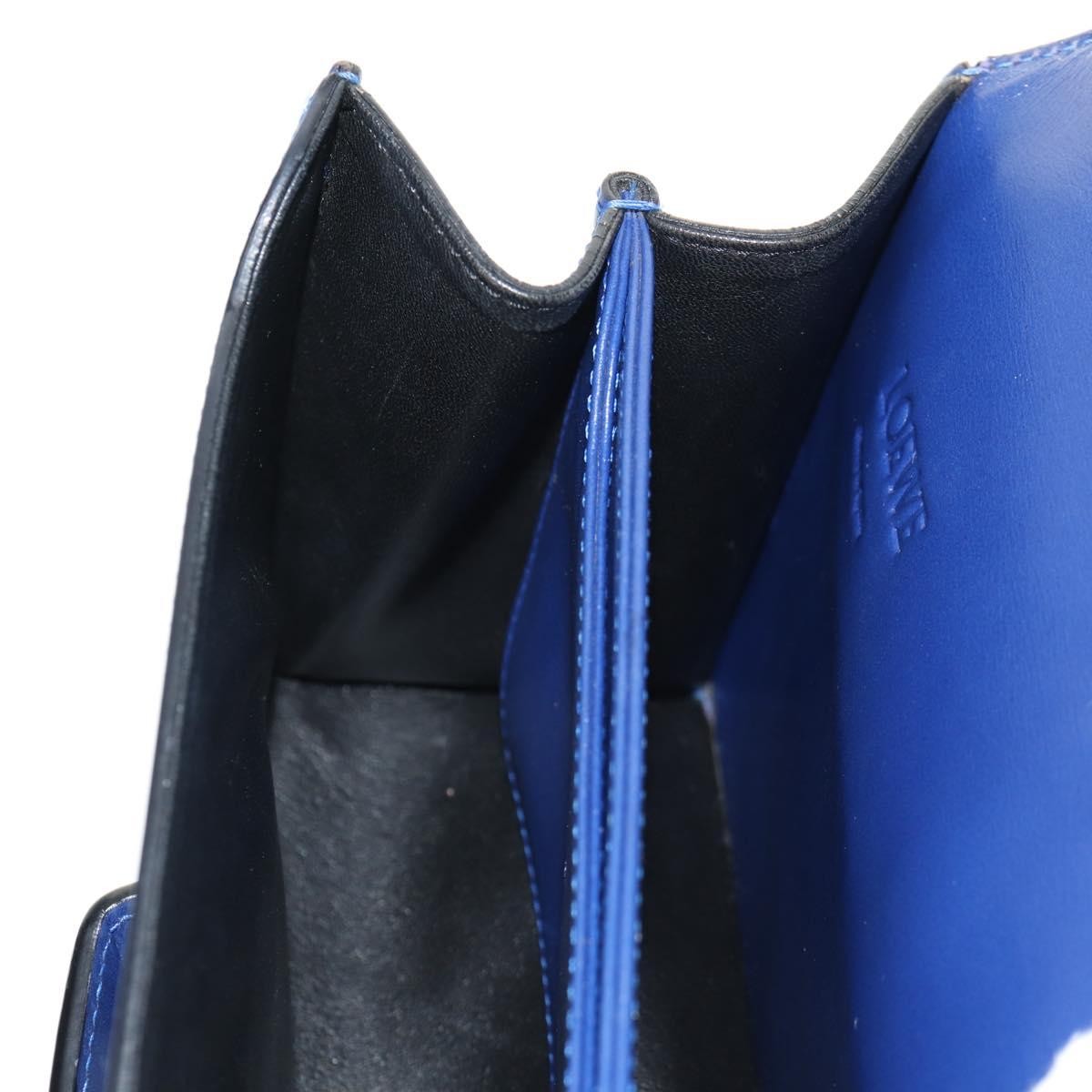 Loewe Barcelona Shoulder Bag Leather, BLUE, LEATHER, Shoulder bag